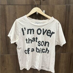 Graphic Tee with Bold Text